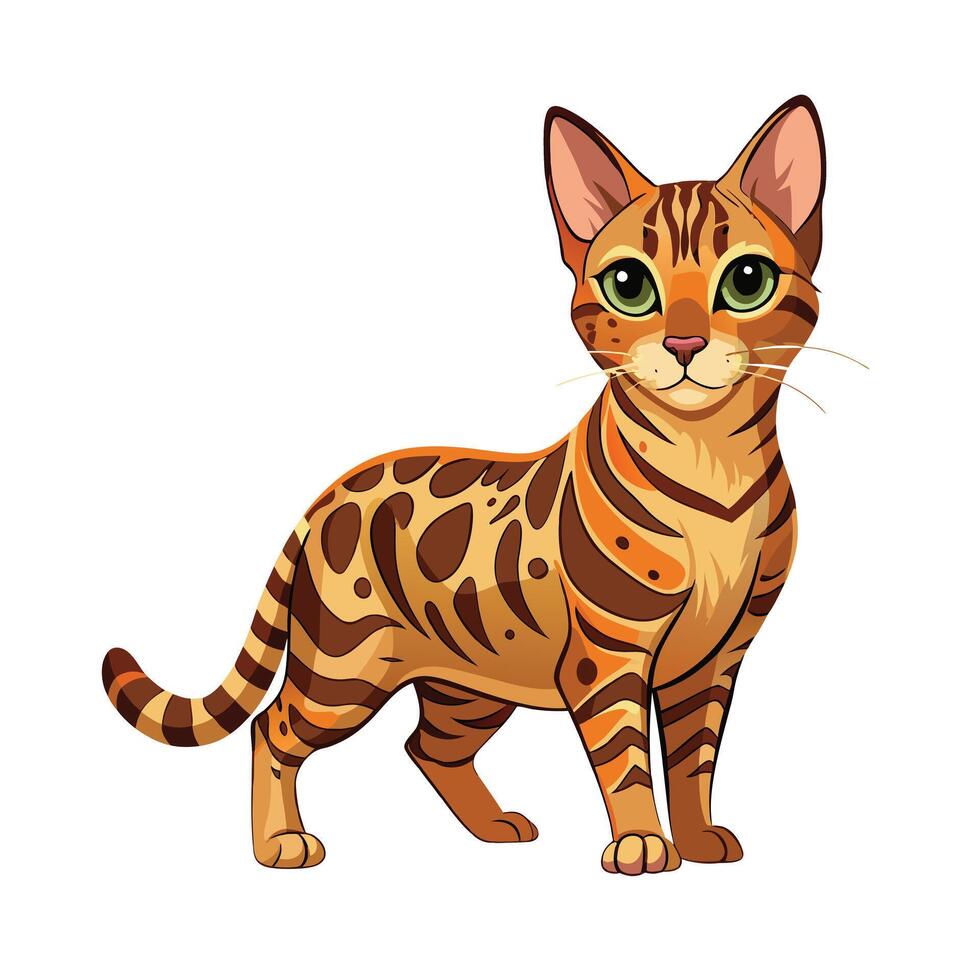 Realistic Illustration of Popular Pet Cat vector
