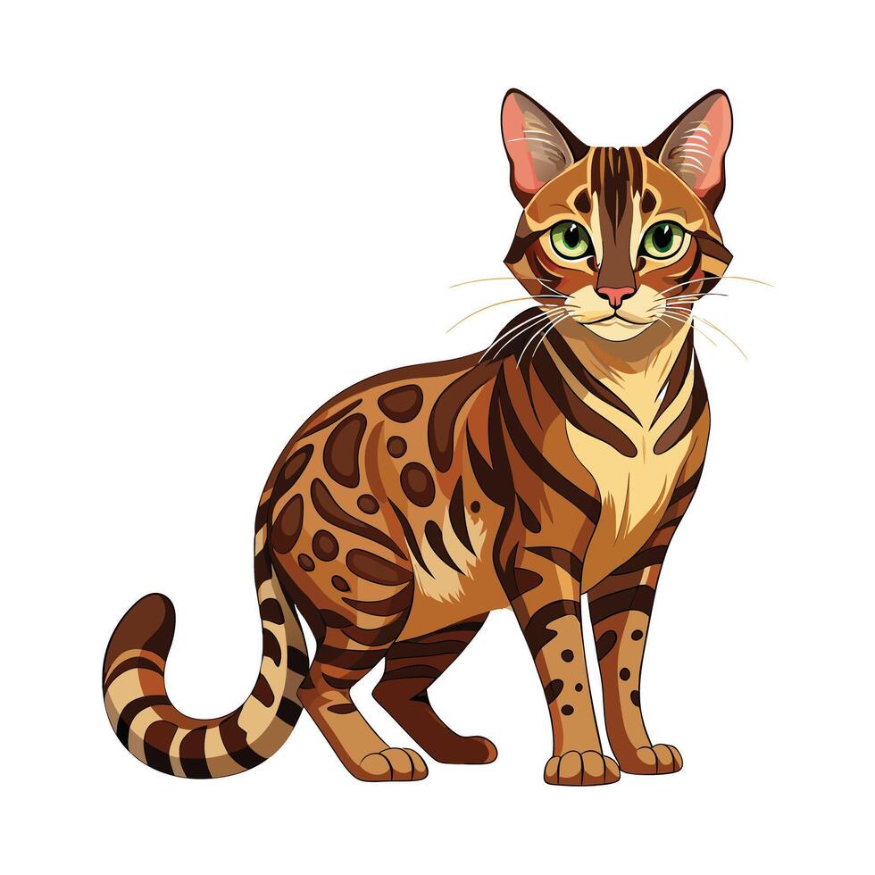 Realistic Illustration of Popular Pet Cat vector
