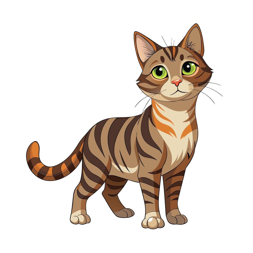 Realistic Illustration of Popular Pet Cat vector