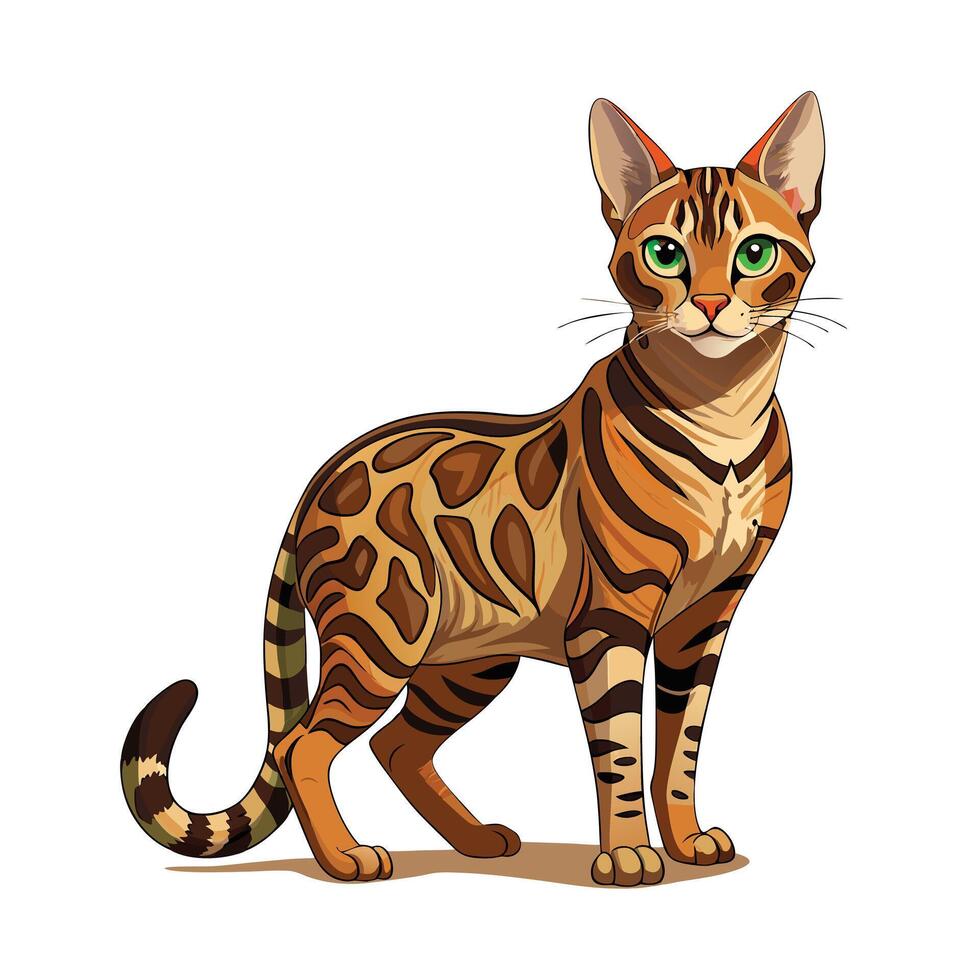 Realistic Illustration of Popular Pet Cat vector