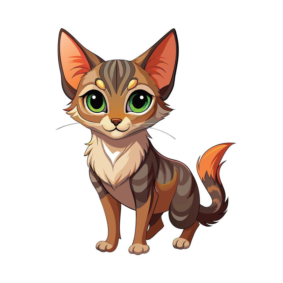 Realistic Illustration of Popular Pet Cat vector