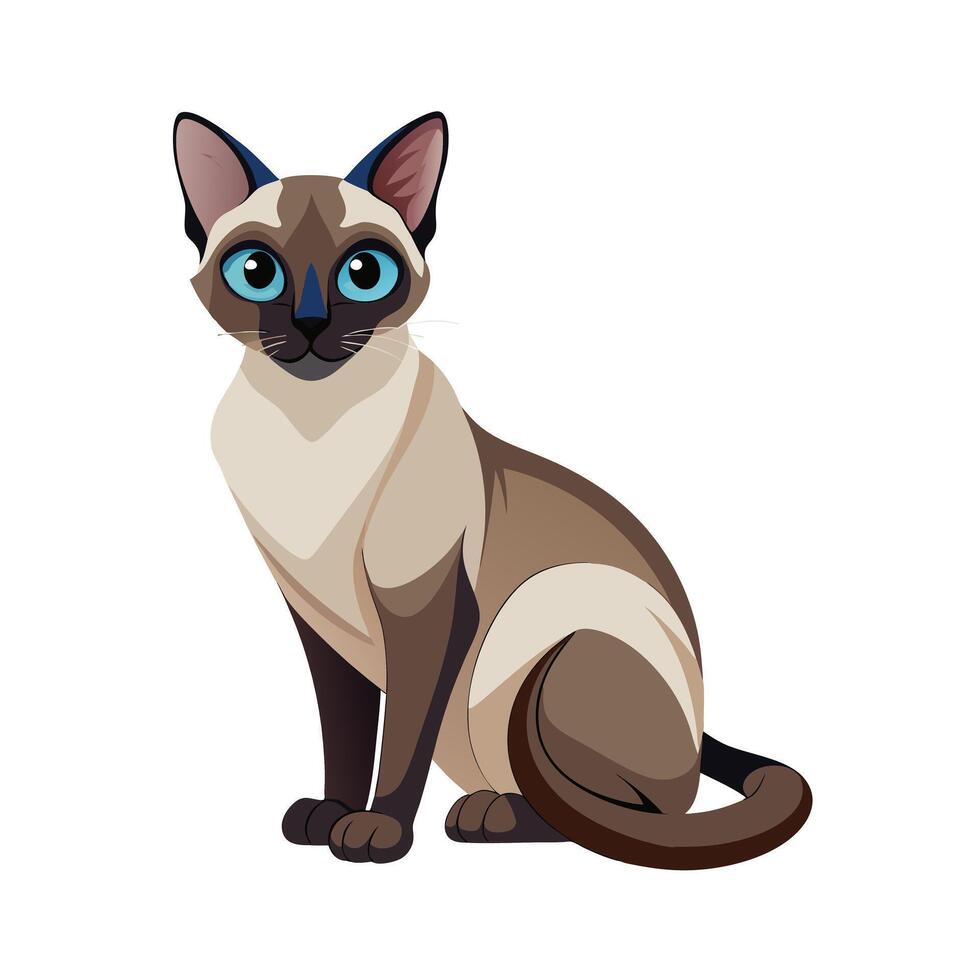 Realistic Illustration of Popular Pet Cat vector