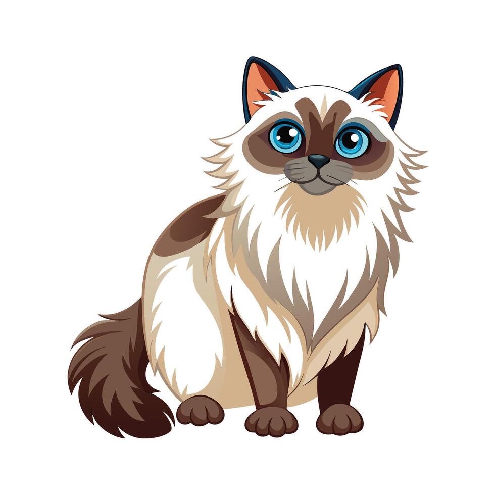 Realistic Illustration of Popular Pet Cat vector