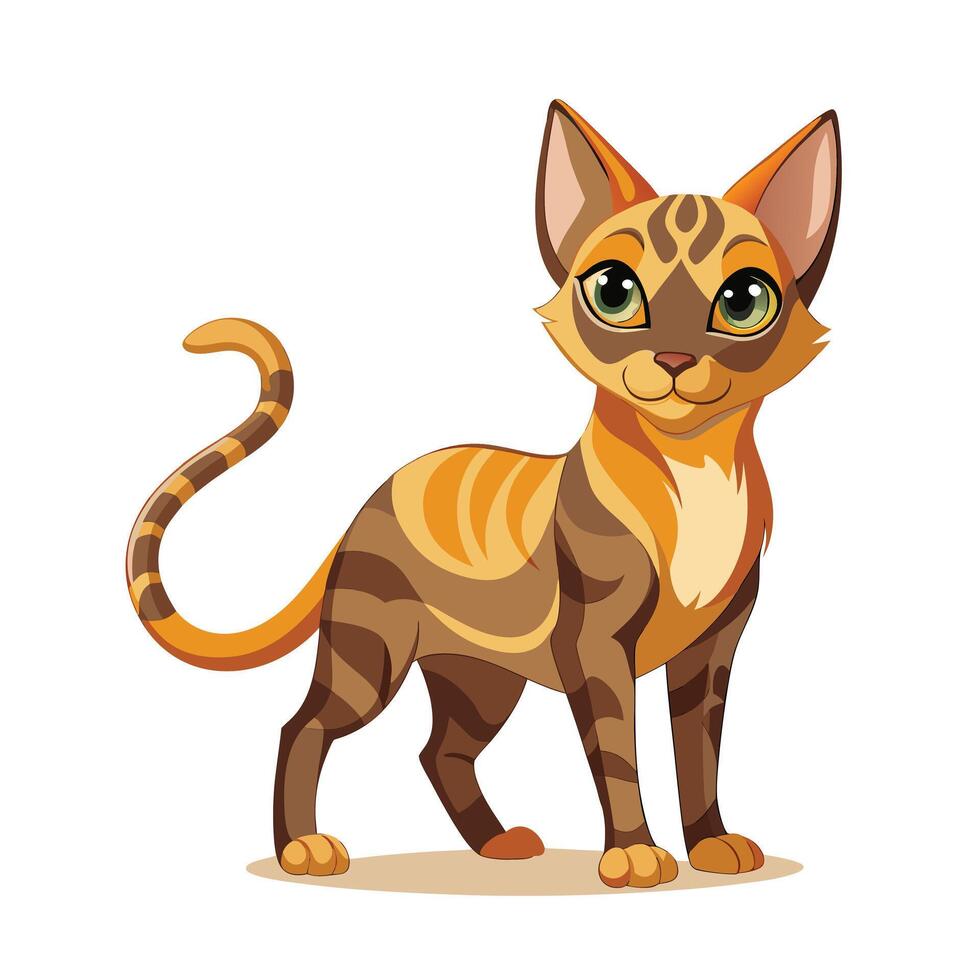 Realistic Illustration of Popular Pet Cat vector