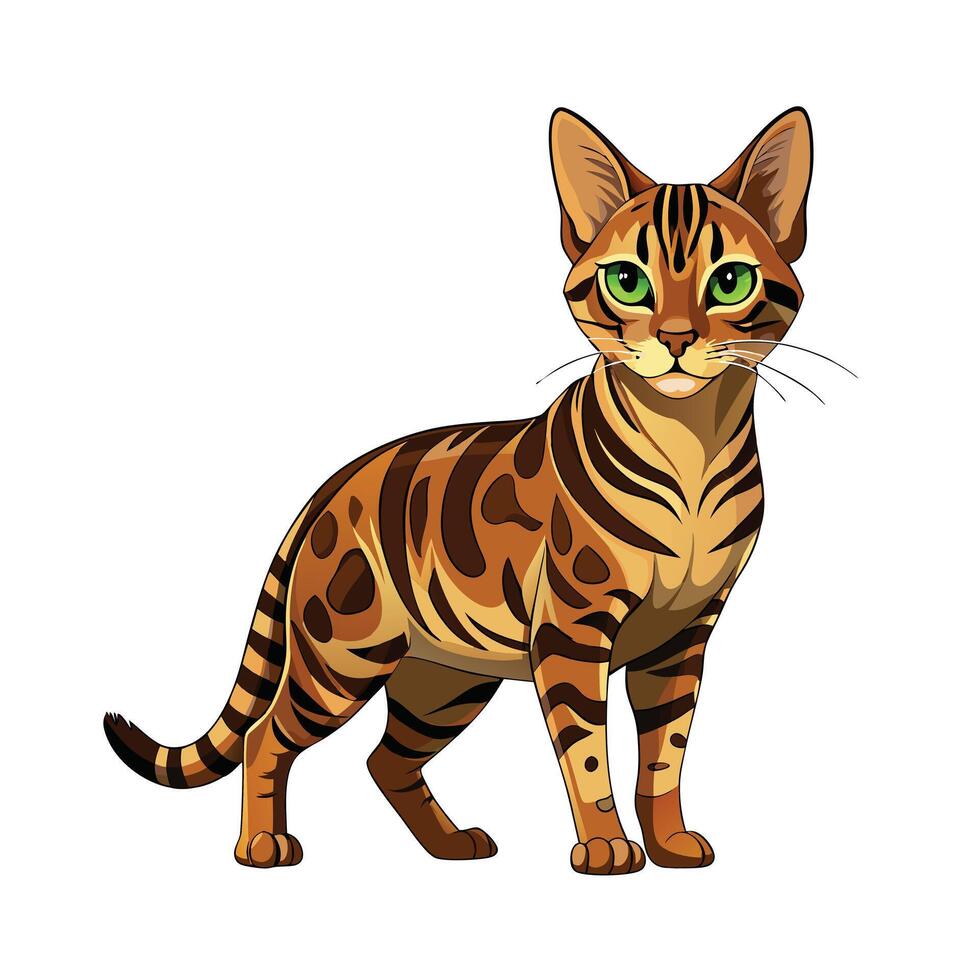 Realistic Illustration of Popular Pet Cat vector