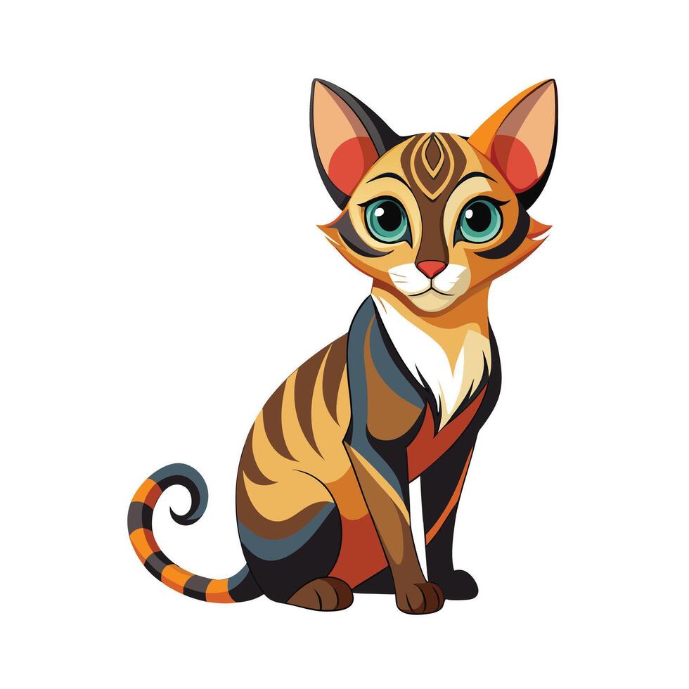Realistic Illustration of Popular Pet Cat vector