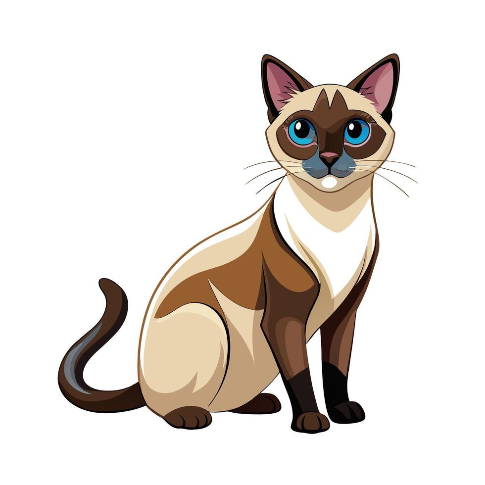 Realistic Illustration of Popular Pet Cat vector