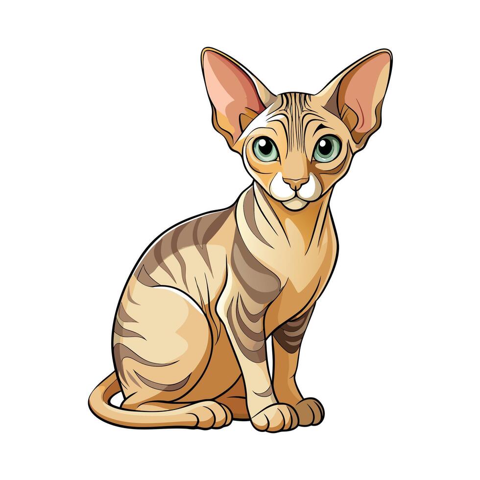 Realistic Illustration of Popular Pet Cat vector