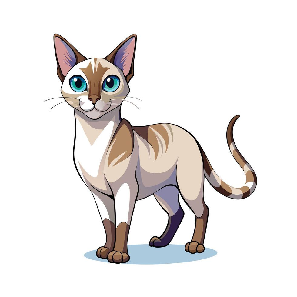 Realistic Illustration of Popular Pet Cat vector