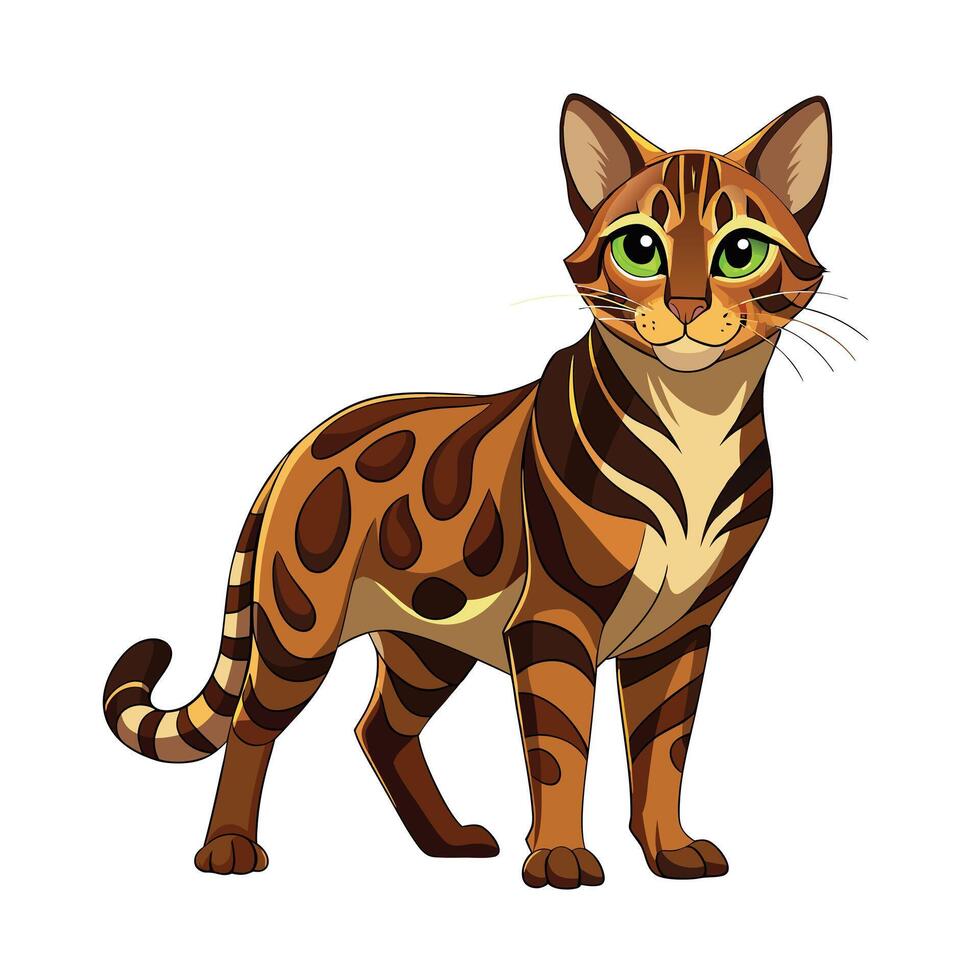 Realistic Illustration of Popular Pet Cat vector