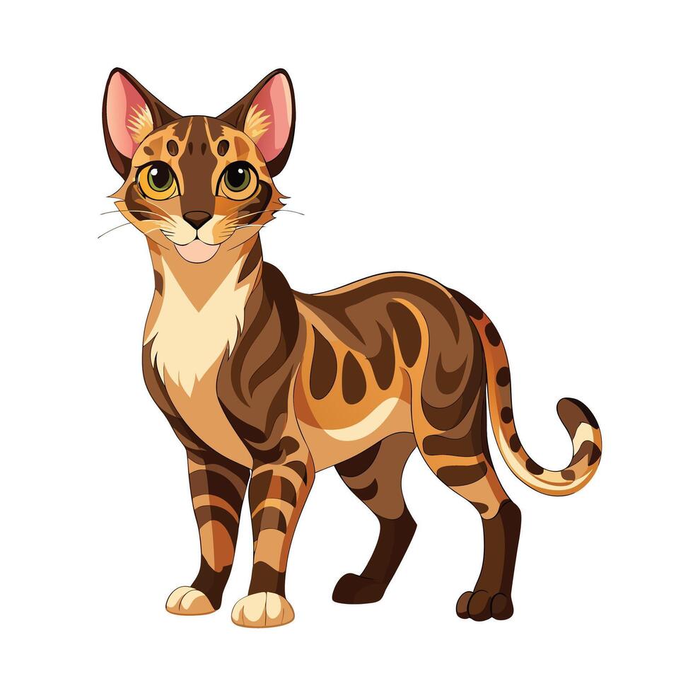 Realistic Illustration of Popular Pet Cat vector