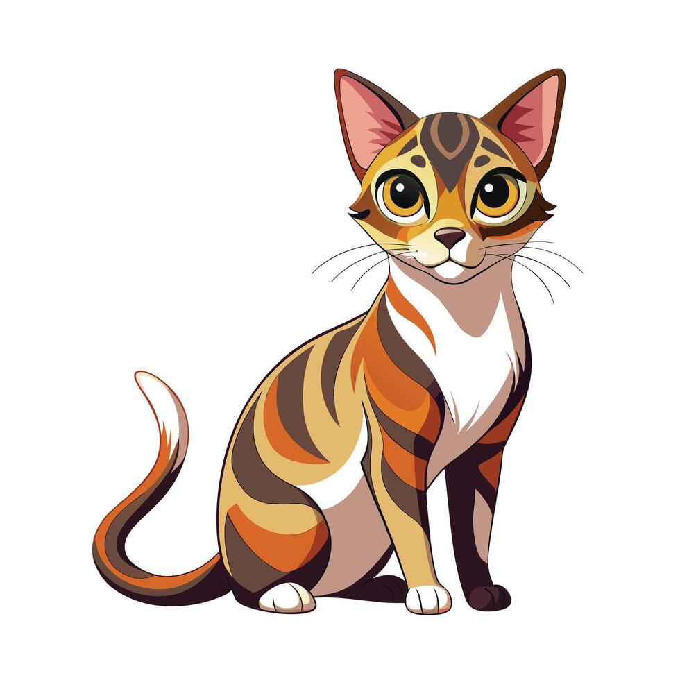 Realistic Illustration of Popular Pet Cat vector