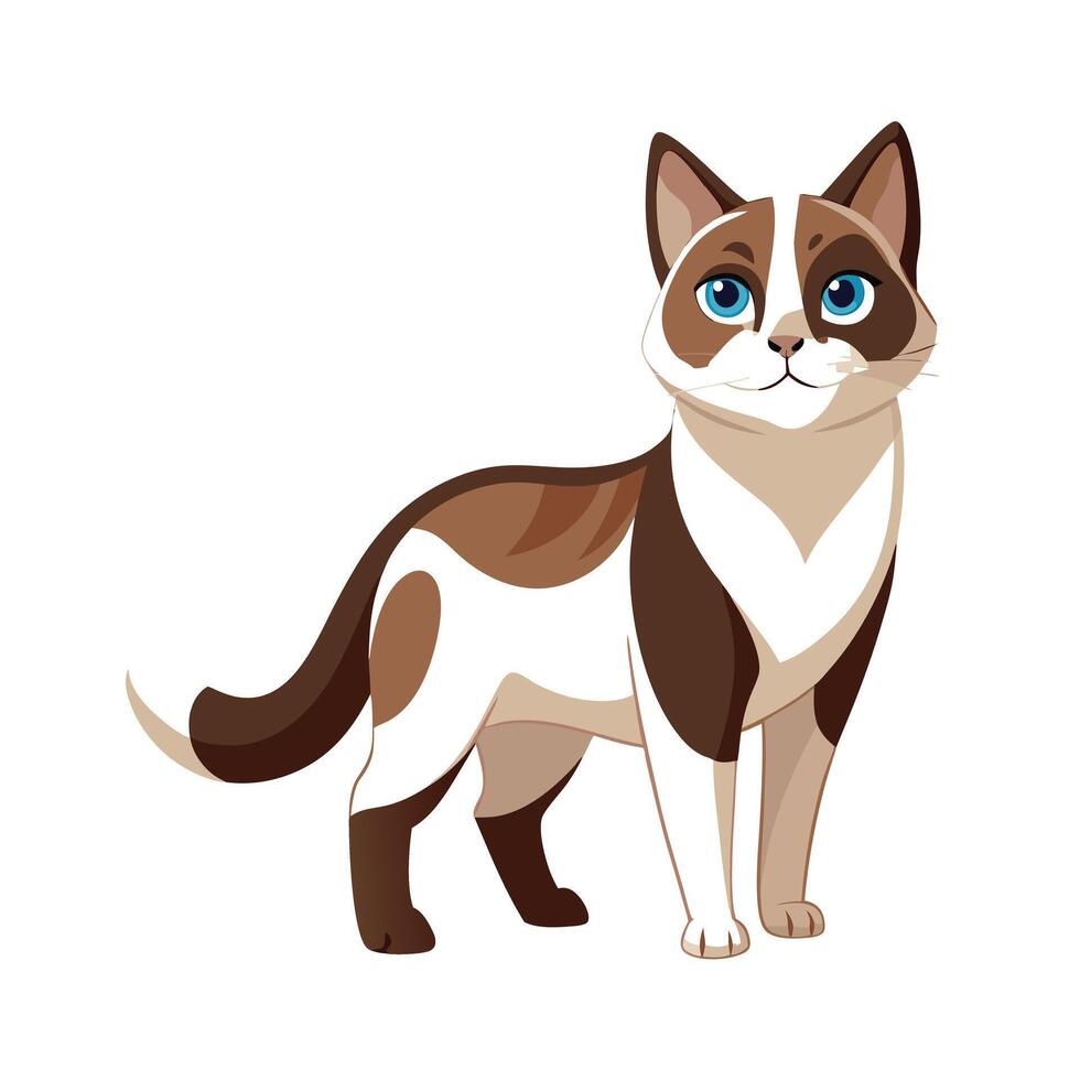 Realistic Illustration of Popular Pet Cat vector