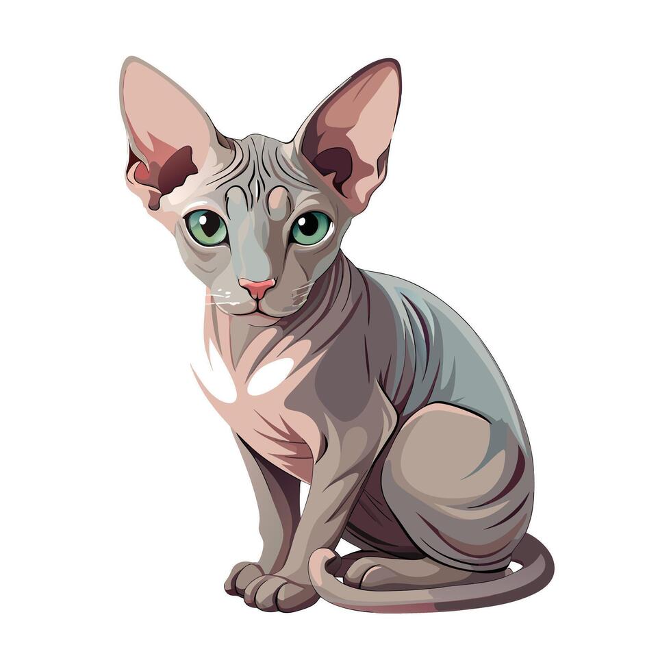 Realistic Illustration of Popular Pet Cat vector