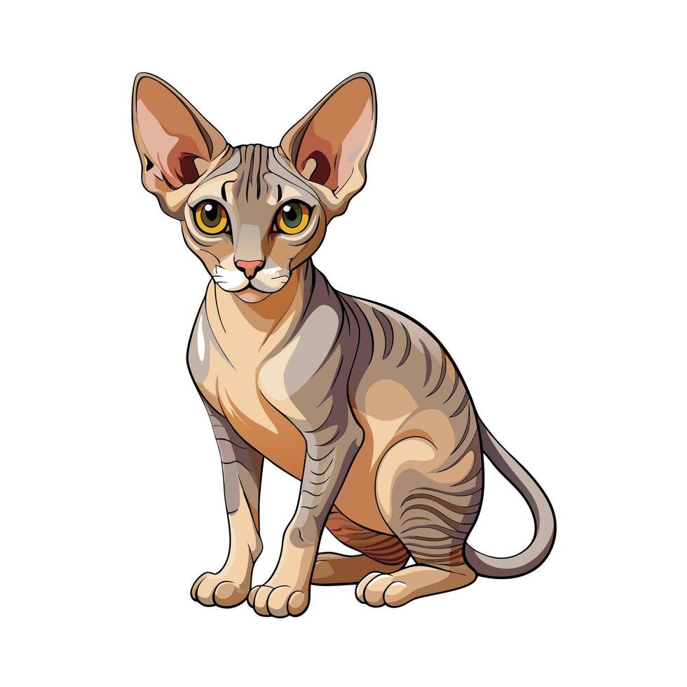 Realistic Illustration of Popular Pet Cat vector
