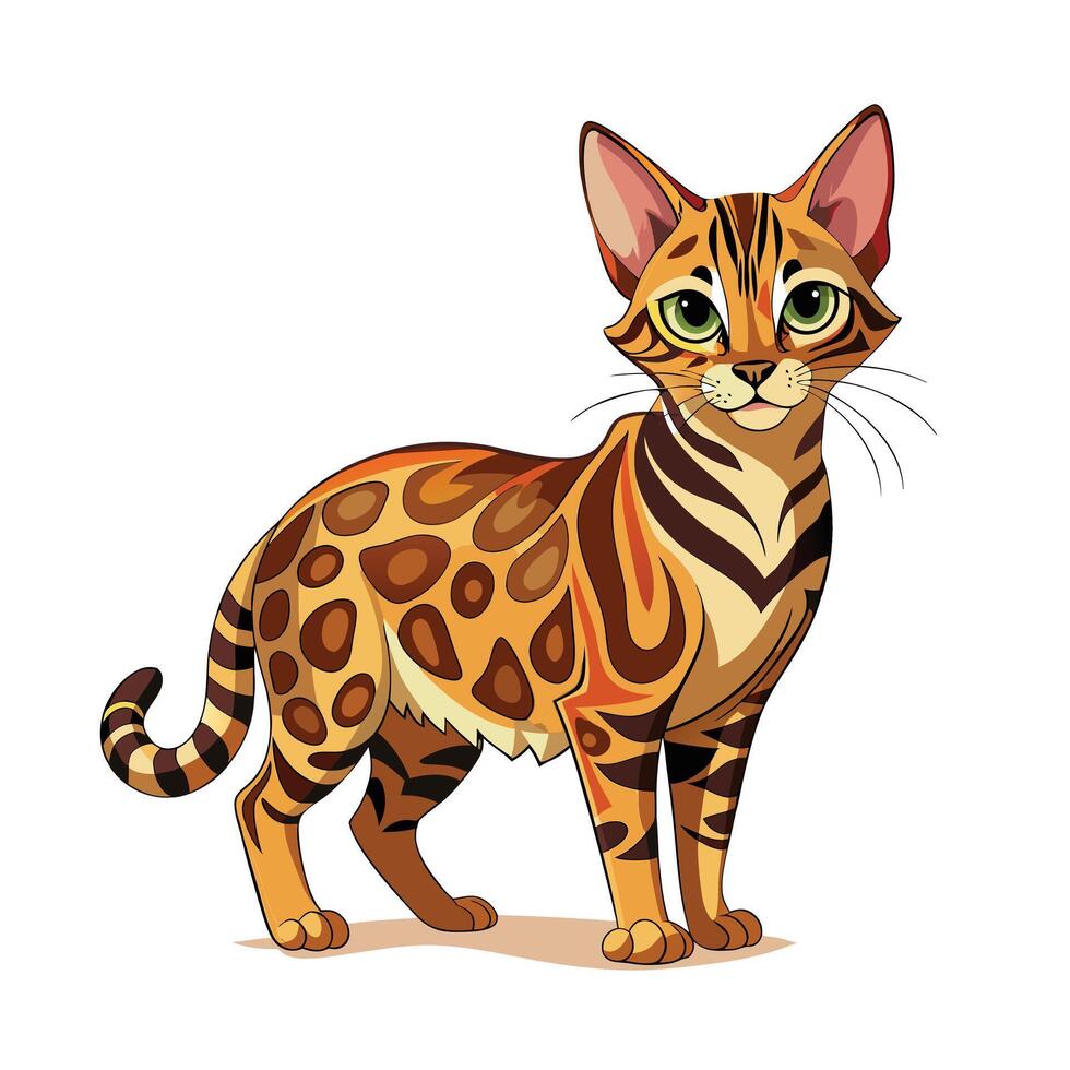 Realistic Illustration of Popular Pet Cat vector