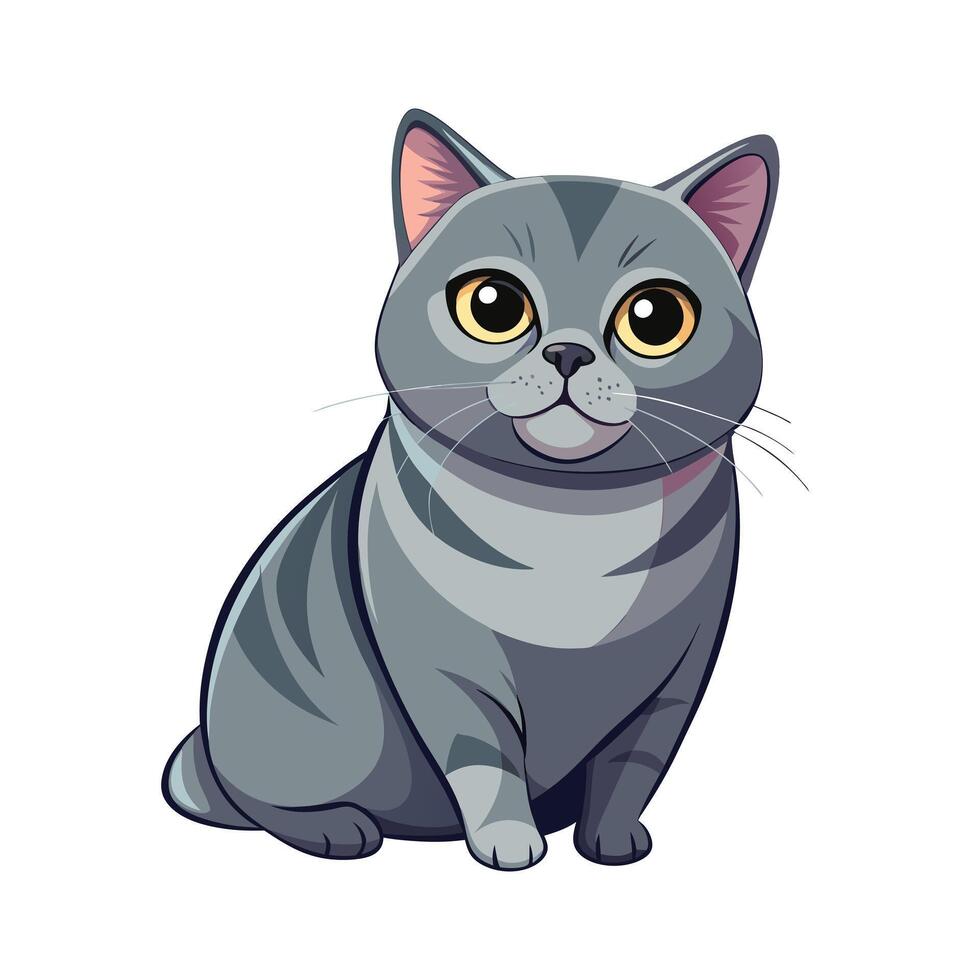Realistic Illustration of Popular Pet Cat vector