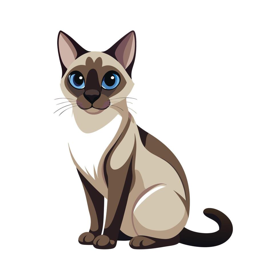 Realistic Illustration of Popular Pet Cat vector