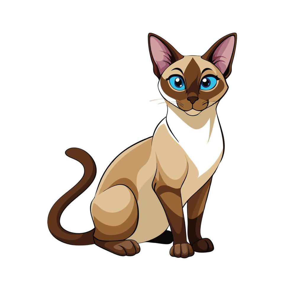 Realistic Illustration of Popular Pet Cat vector