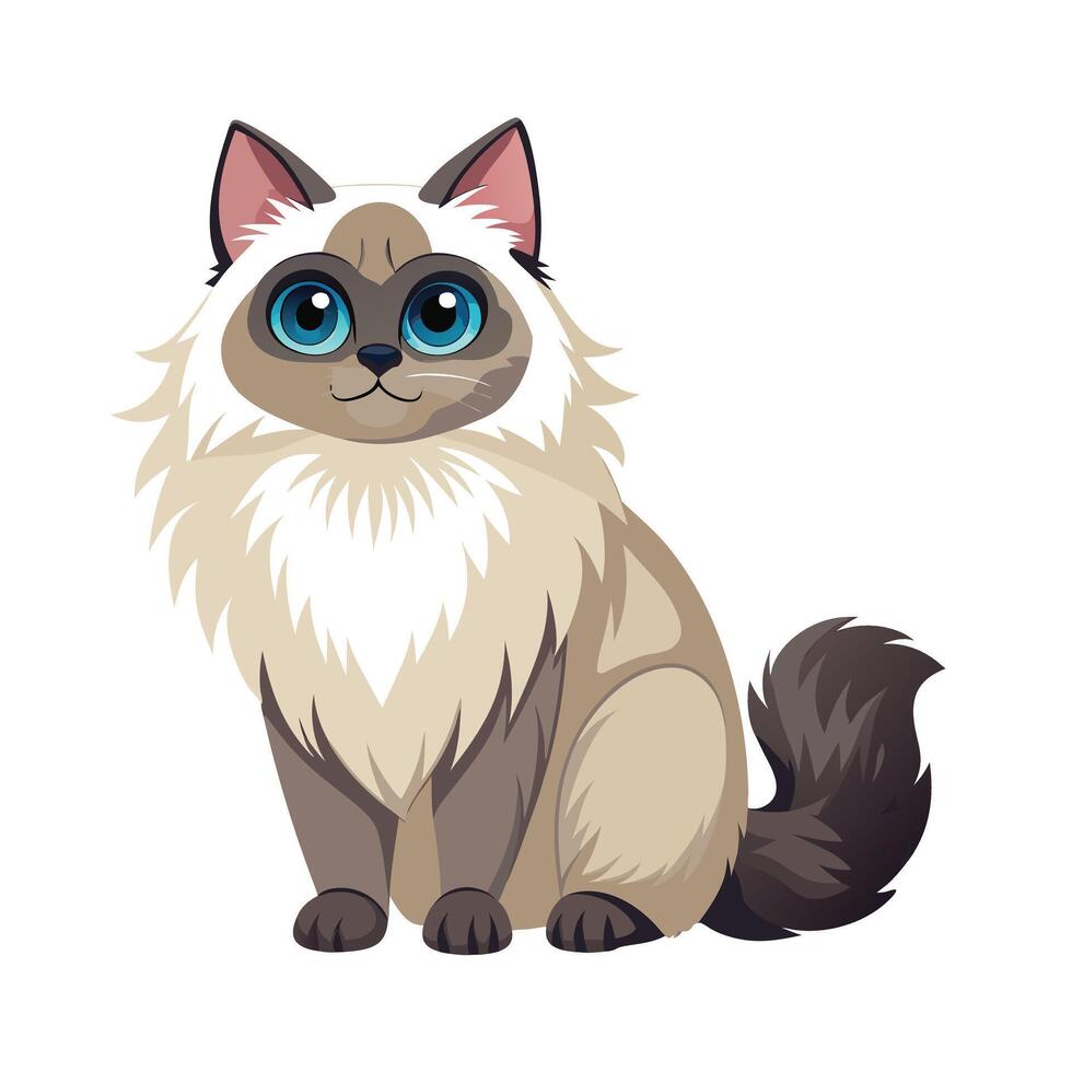 Realistic Illustration of Popular Pet Cat vector