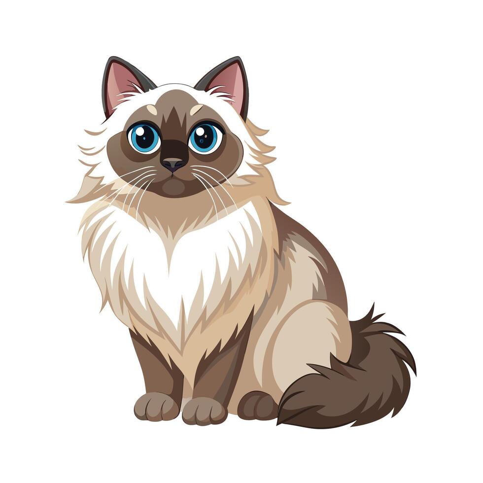 Realistic Illustration of Popular Pet Cat vector