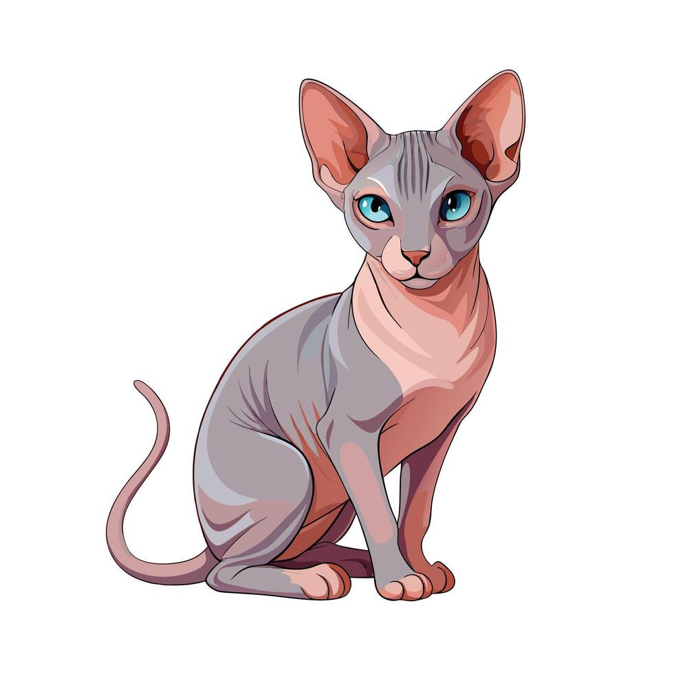 Realistic Illustration of Popular Pet Cat vector
