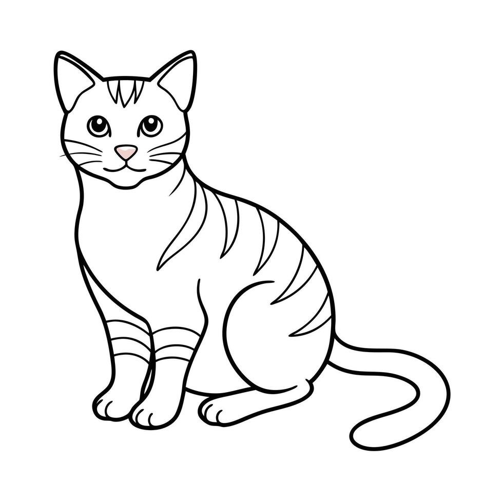 Realistic Illustration of Popular Pet Cat vector
