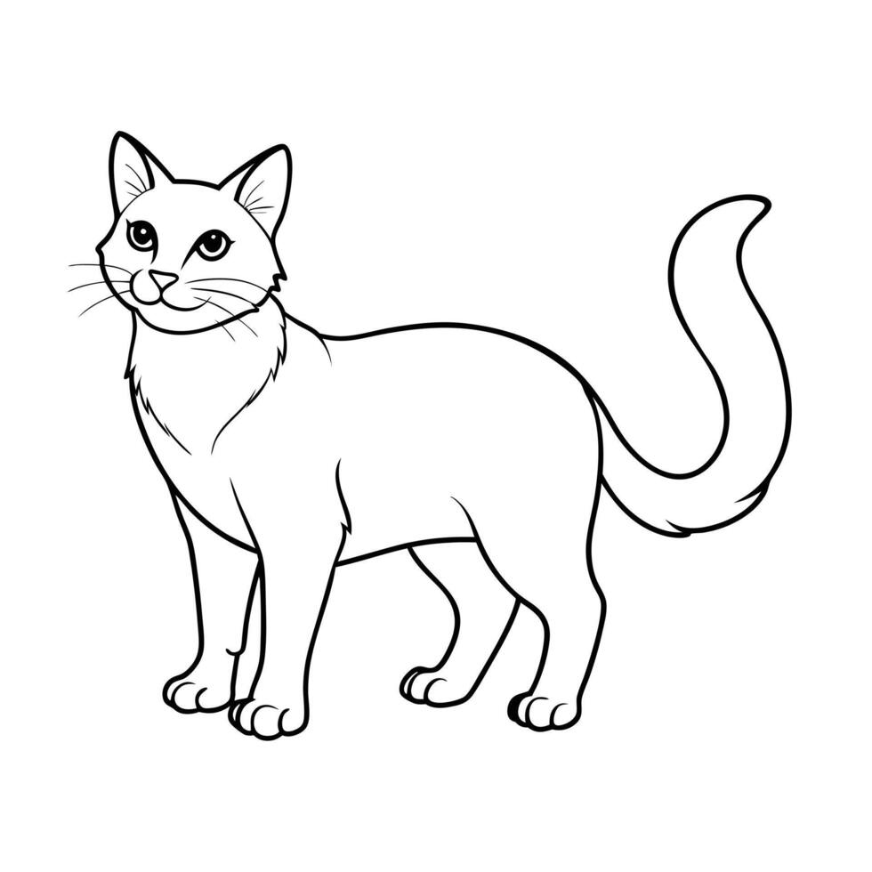 Realistic Illustration of Popular Pet Cat vector