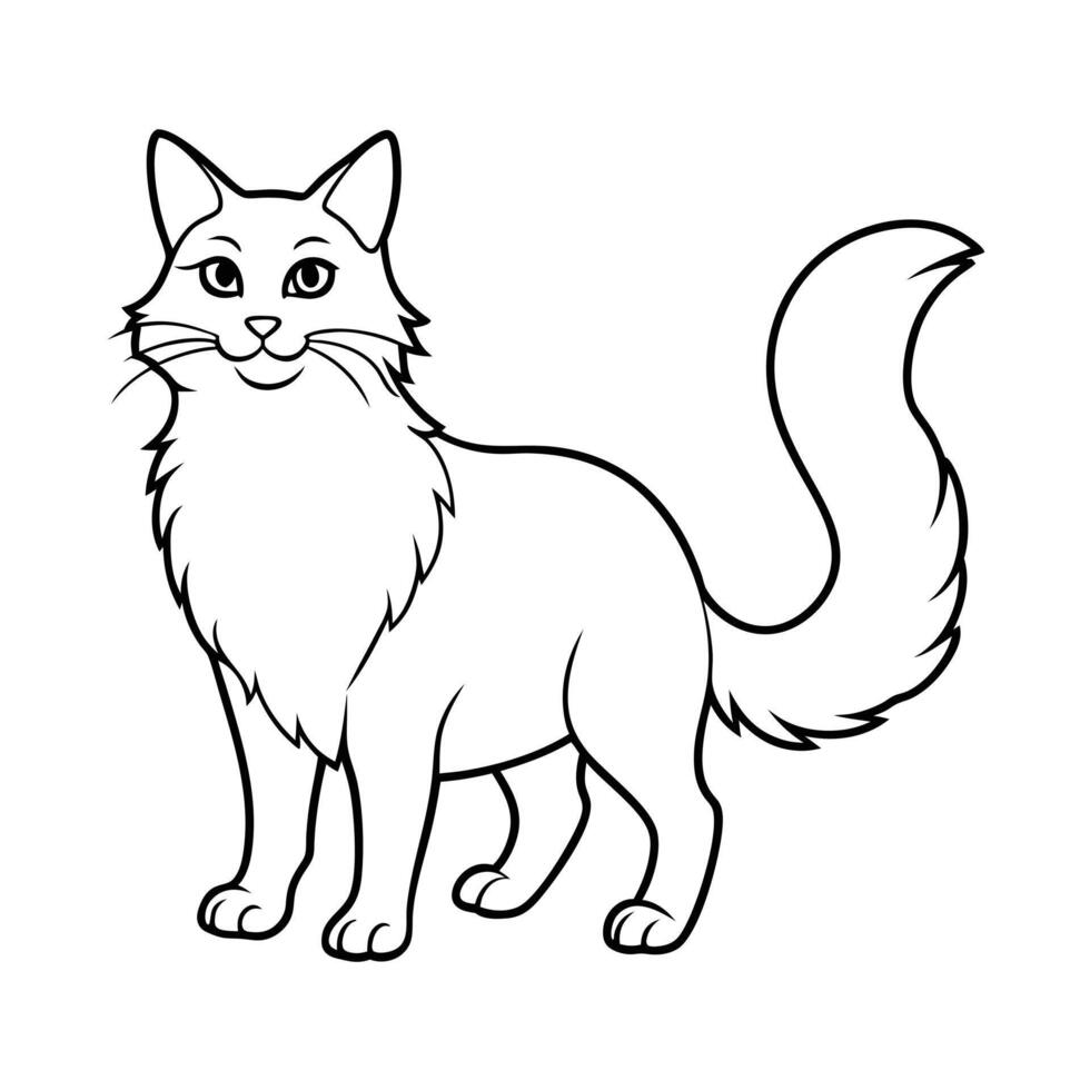 Realistic Illustration of Popular Pet Cat vector