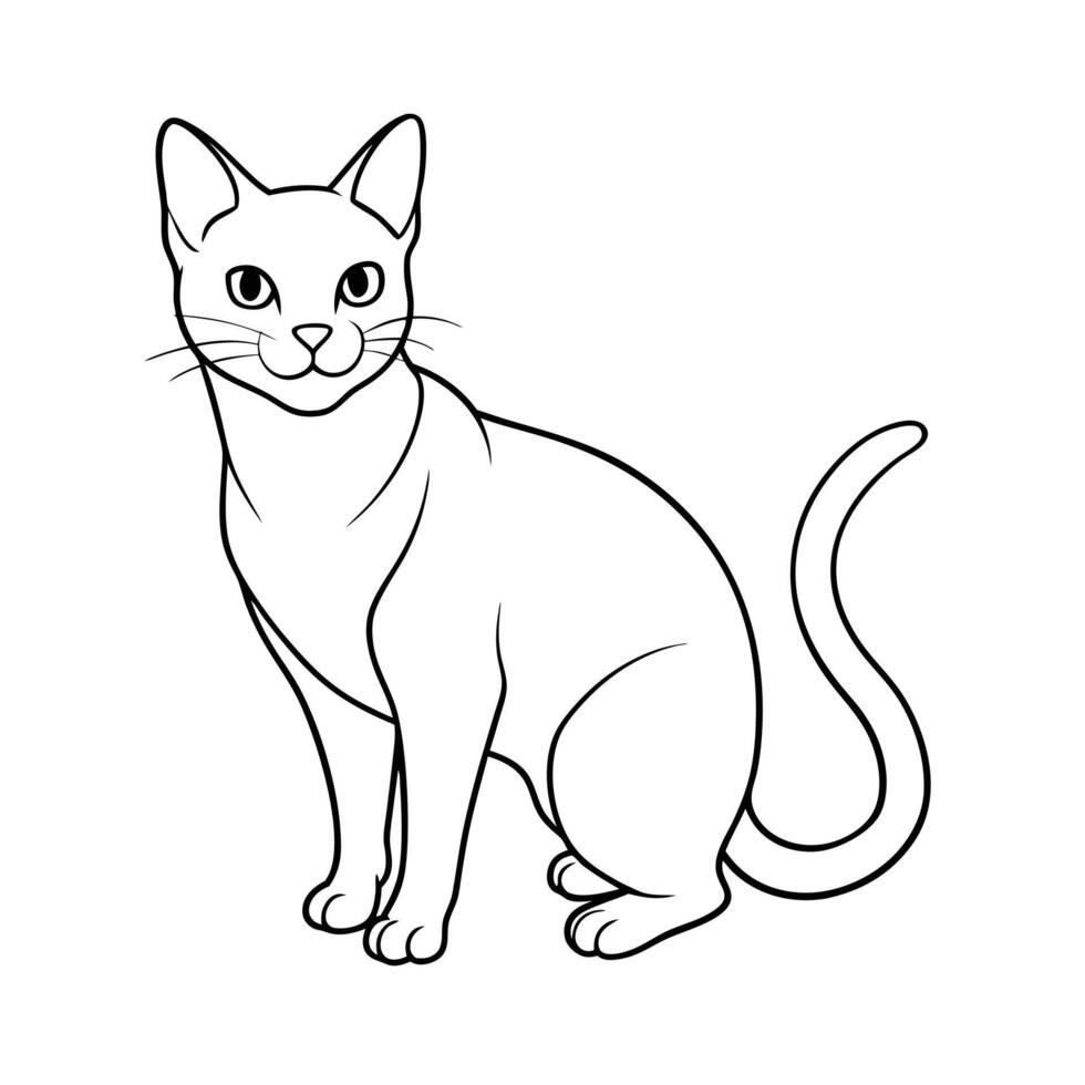 Realistic Illustration of Popular Pet Cat vector