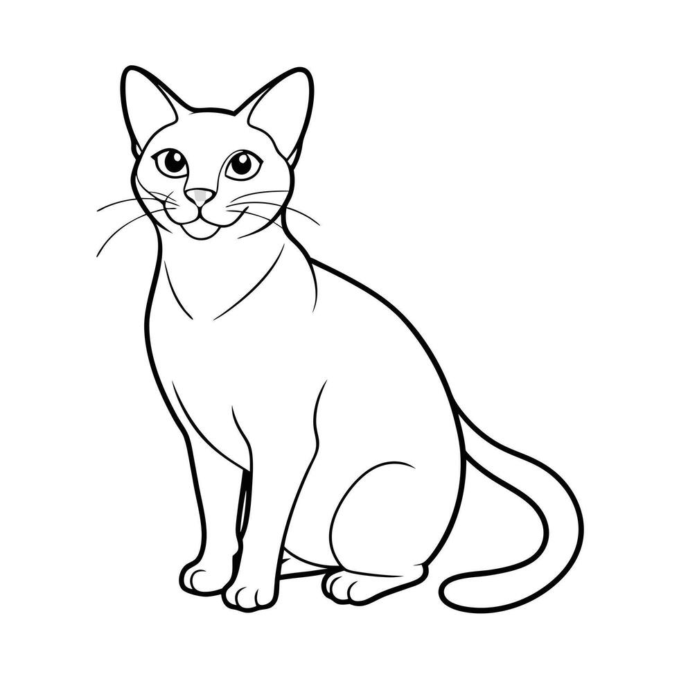 Realistic Illustration of Popular Pet Cat vector