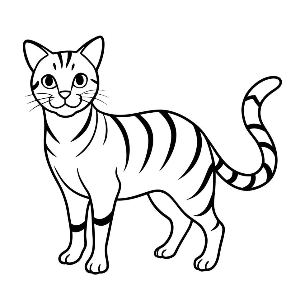 Realistic Illustration of Popular Pet Cat vector