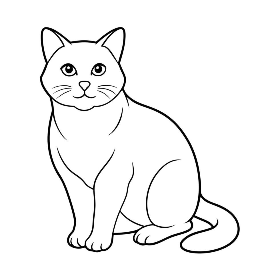 Realistic Illustration of Popular Pet Cat vector