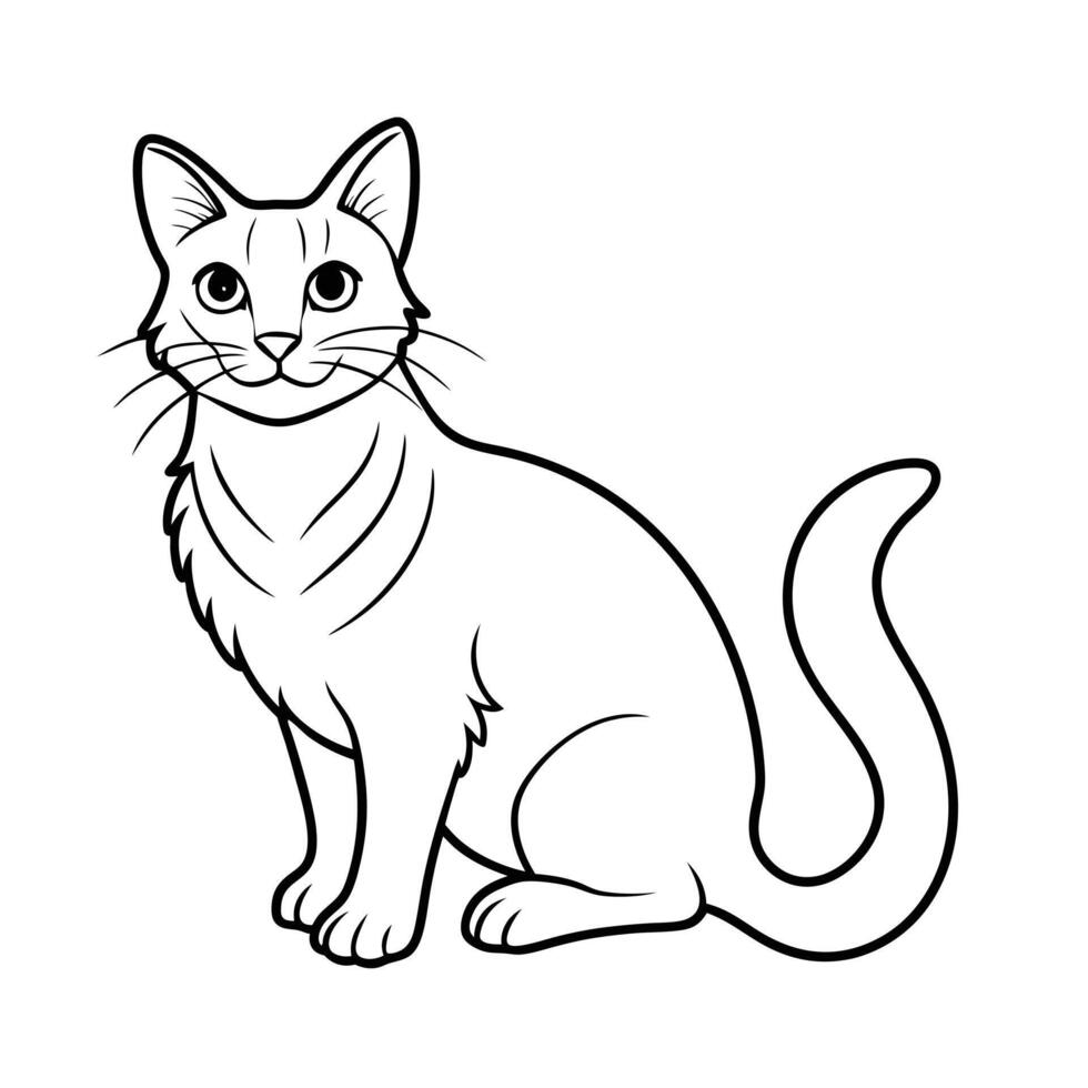 Realistic Illustration of Popular Pet Cat vector