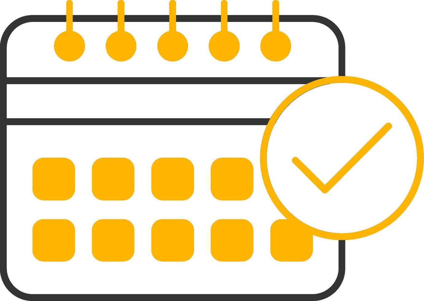 DeadLine Two Color Meet Line Two Color Icon vector