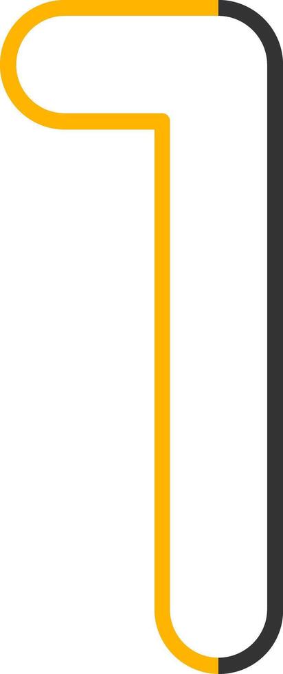 One Line Two Color Icon vector