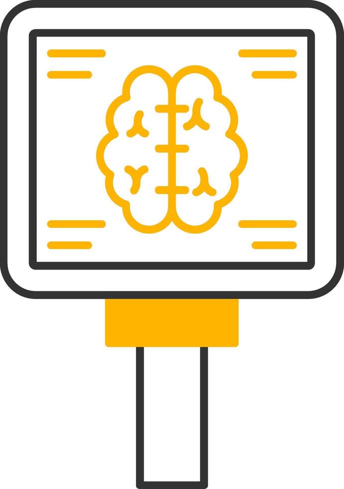 Mri Line Two Color Icon vector
