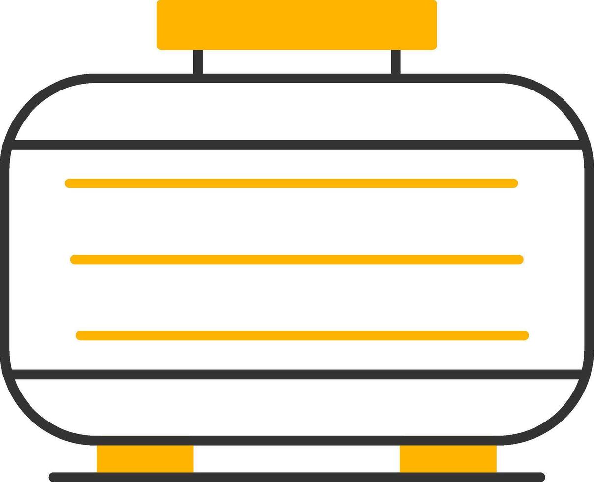 Septic Tank Line Two Color Icon vector