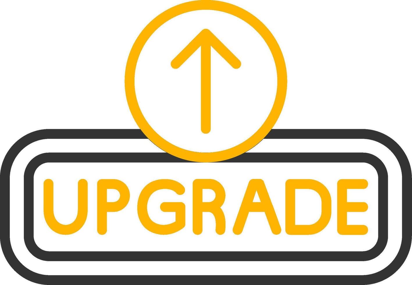Upgrade Line Two Color Icon vector
