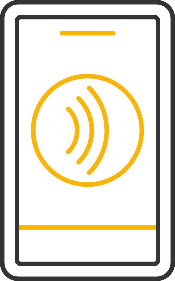 Tap To Pay Line Two Color Icon vector