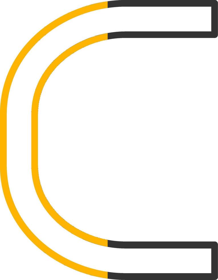 Capital C Icon vector
