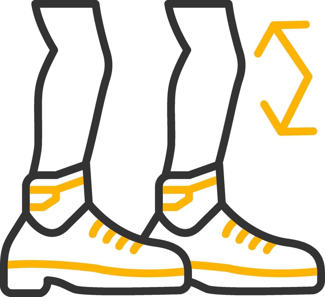 Bending Line Two Color Icon vector