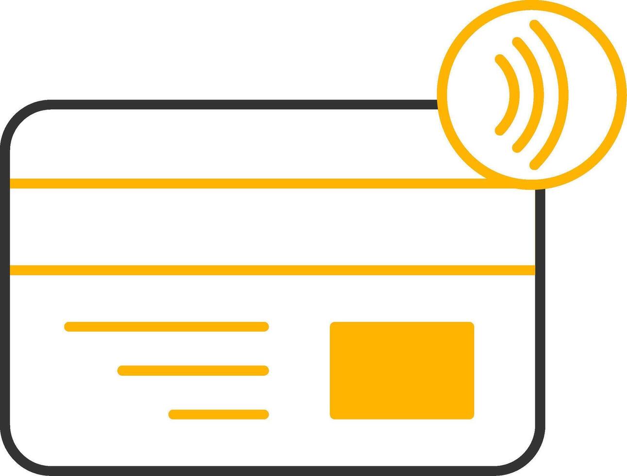 Nfc Payment Line Two Color Icon vector