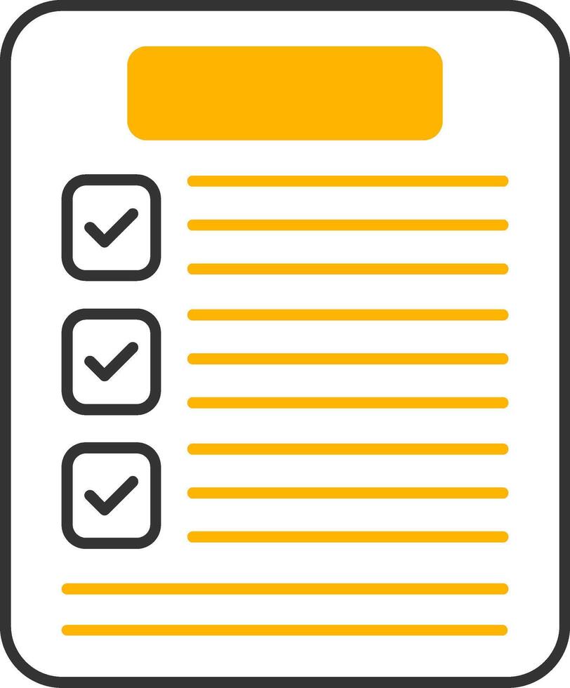Results Line Two Color Icon vector