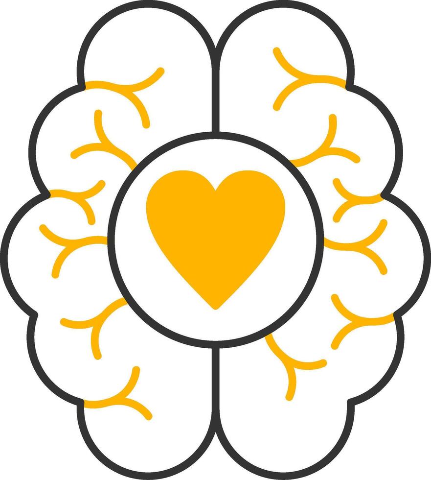 Dopamine Line Two Color Icon vector