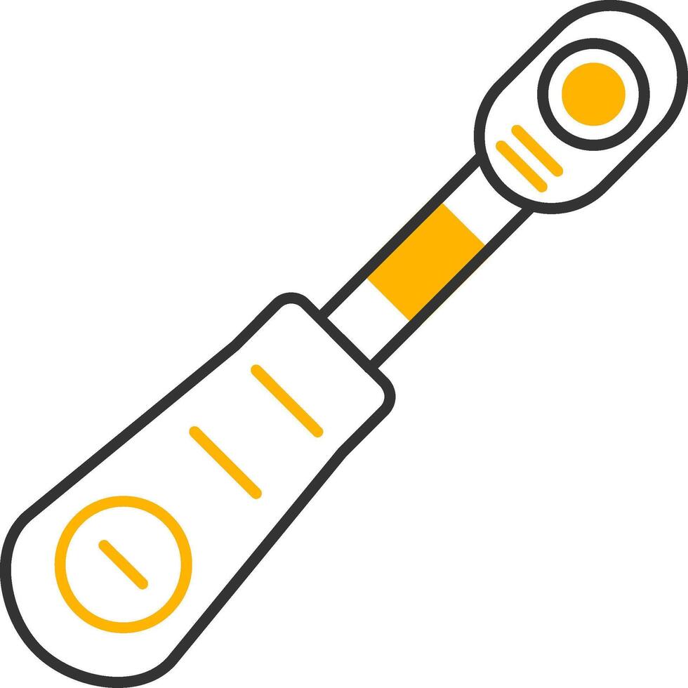 Ratchet Line Two Color Icon vector