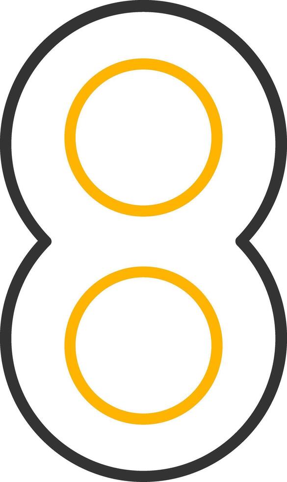 Eight Line Two Color Icon vector