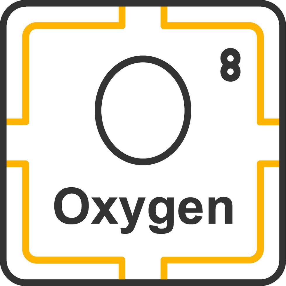 Oxygen Line Two Color Icon vector