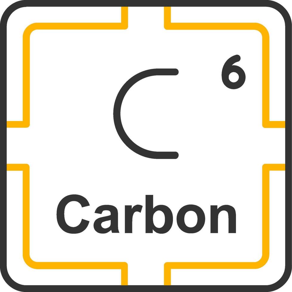 Carbon Line Two Color Icon vector