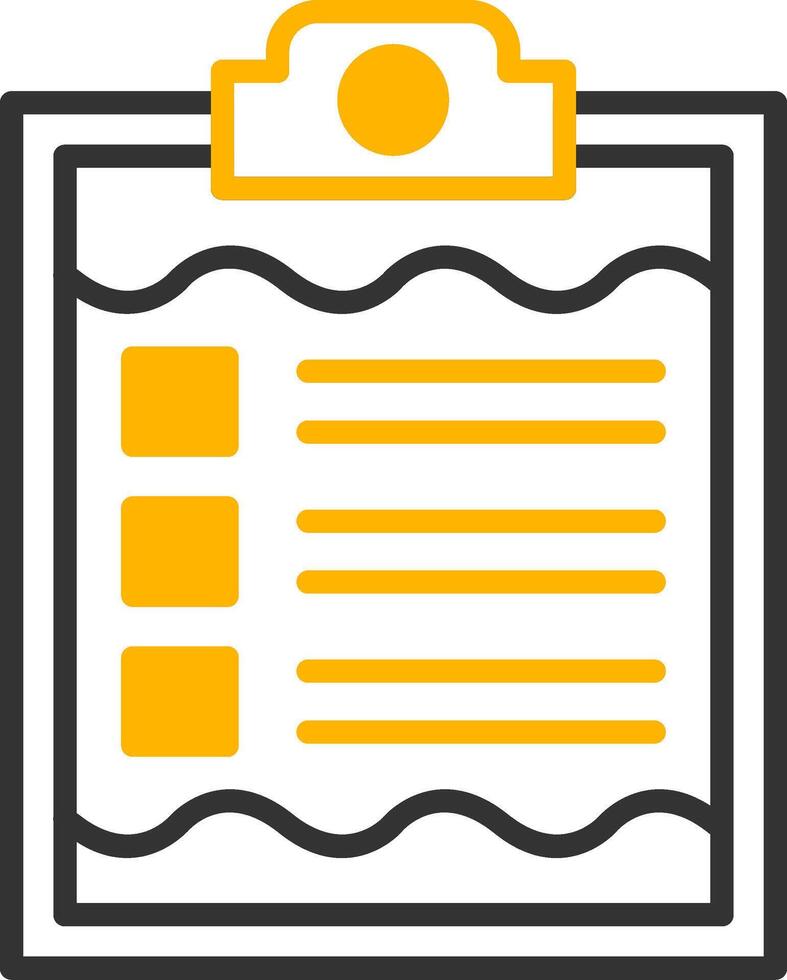 Clipboard Line Two Color Icon vector